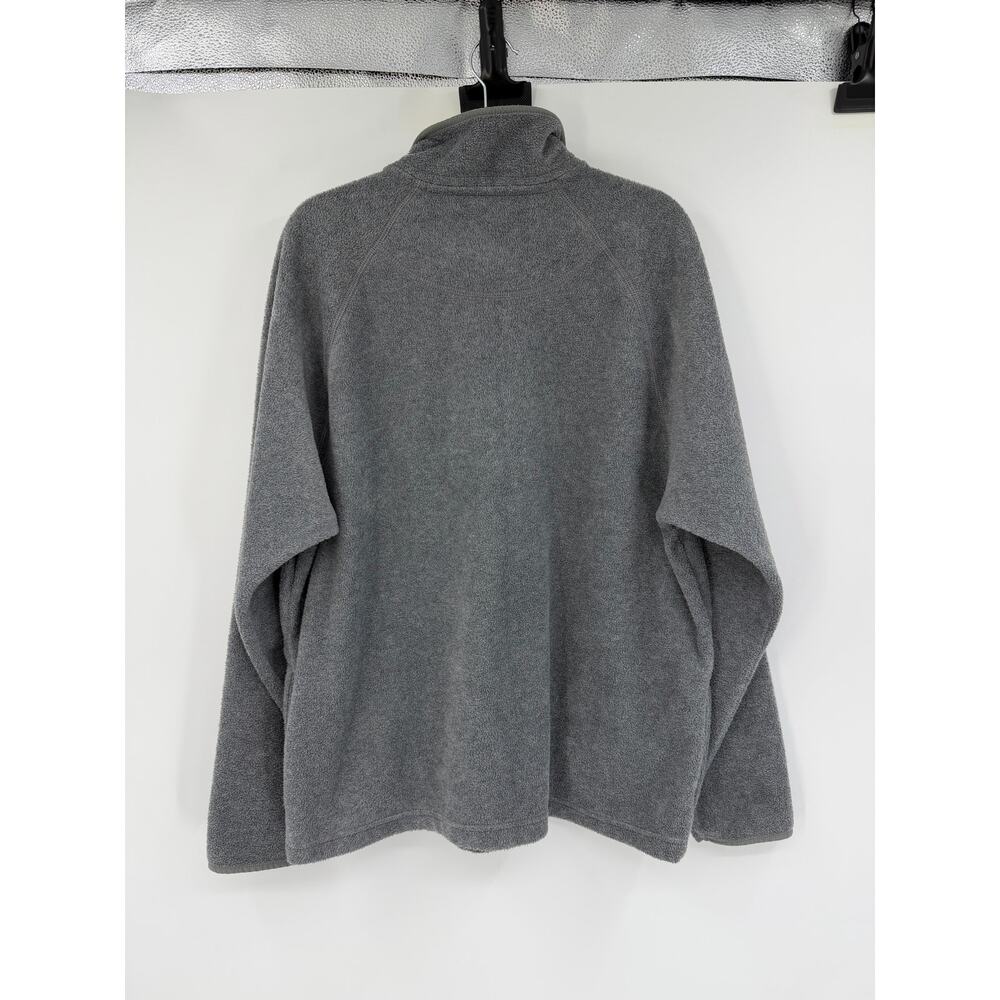 Y2K Old Navy Mens Fleece 1/4 Zip Pullover Sweatshirt Size 2X Gray Outdoor - Picture 2 of 9